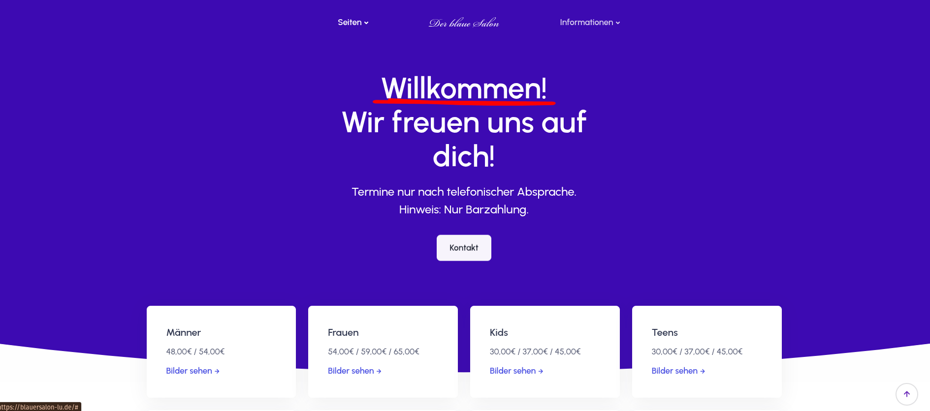 Blauer Salon Screenshot