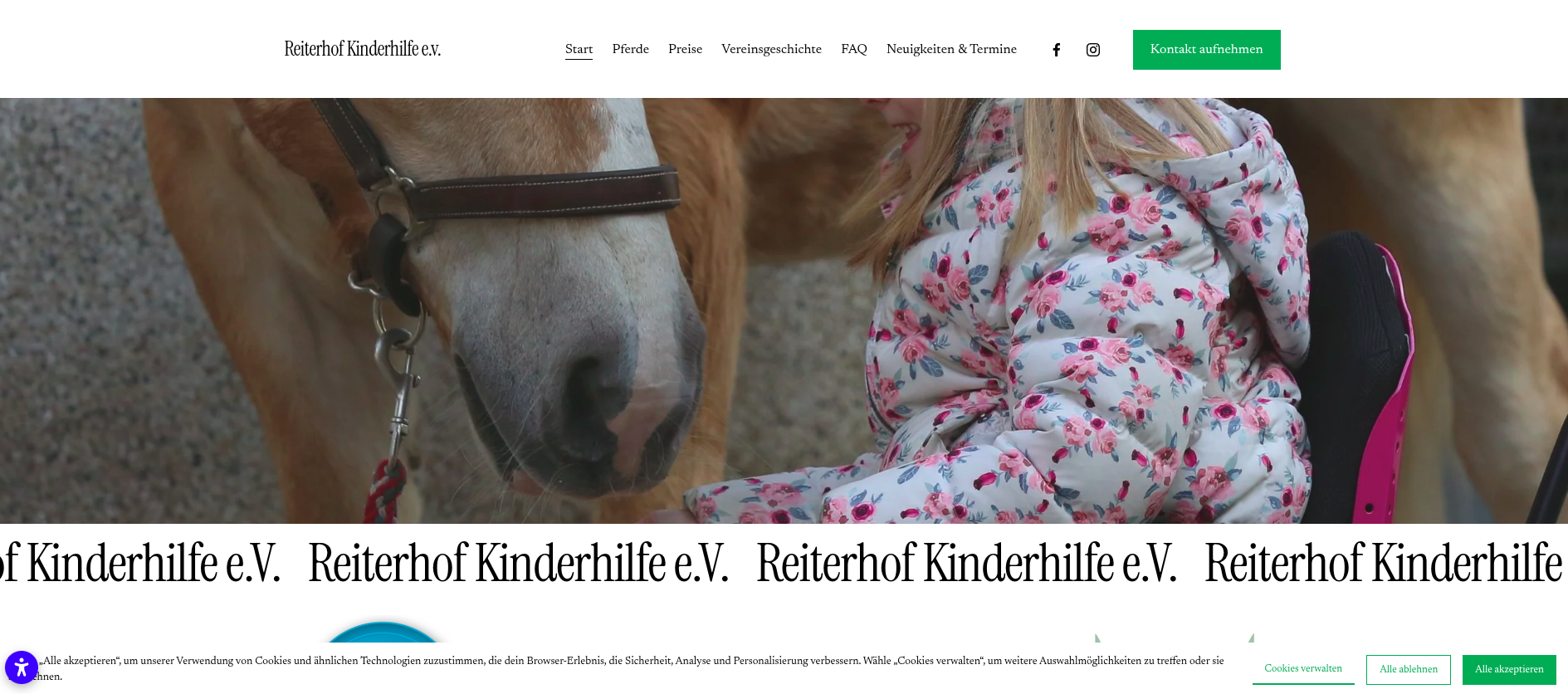 Reiterhof Kinderhilfe Screenshot